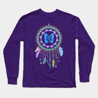 Butterfly Dreamcatcher Long Sleeve T-Shirt